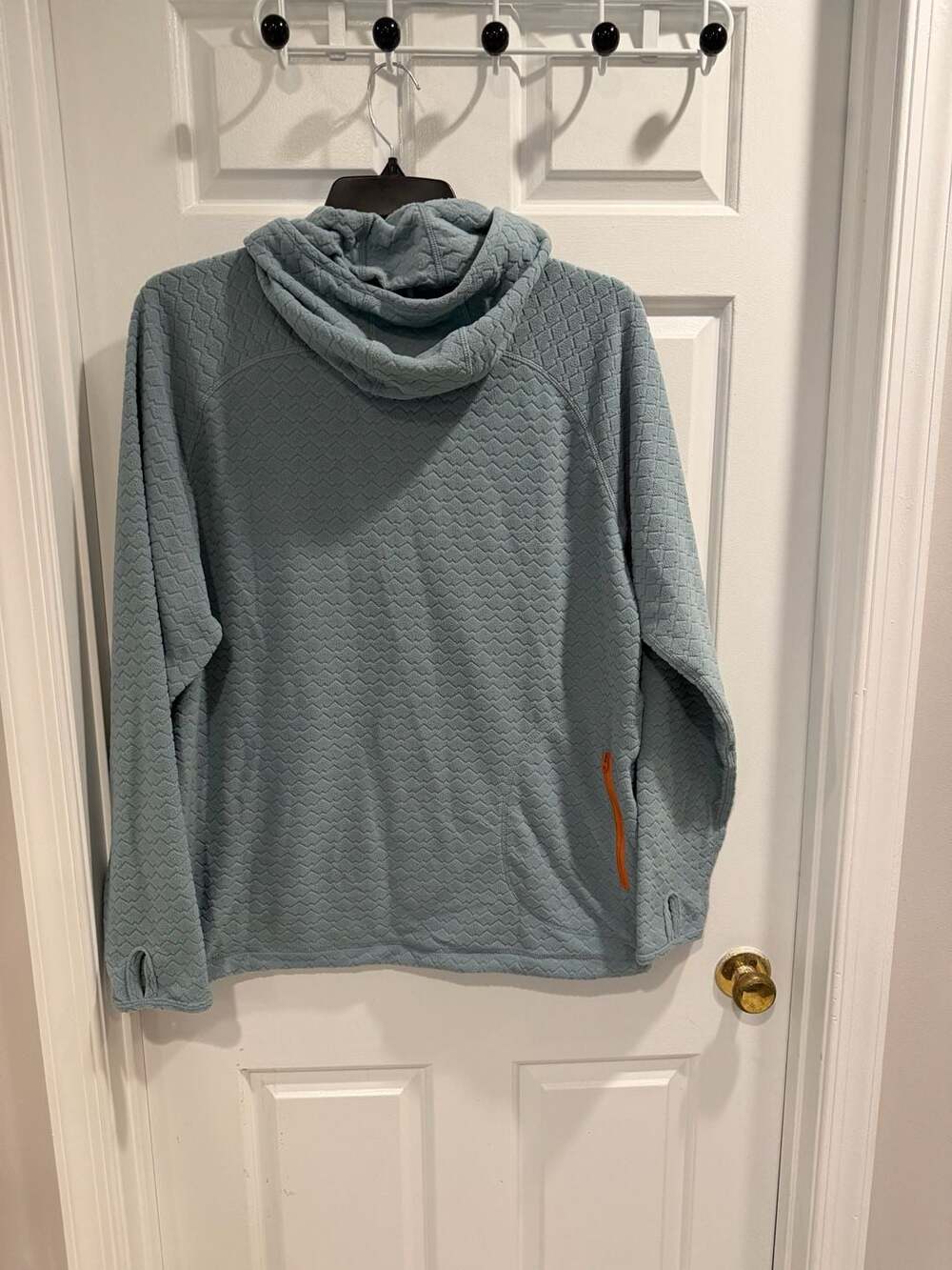 NWT Howler Brothers Palo Duro Fleece Hoodie Size L Iron Blue $99 - Picture 6 of 8